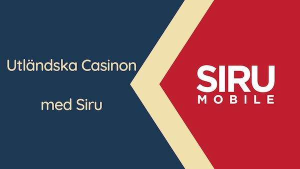 Siru mobile casino utan licens