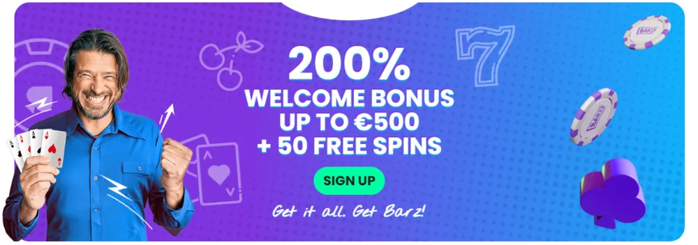 barz casino welcome bonus