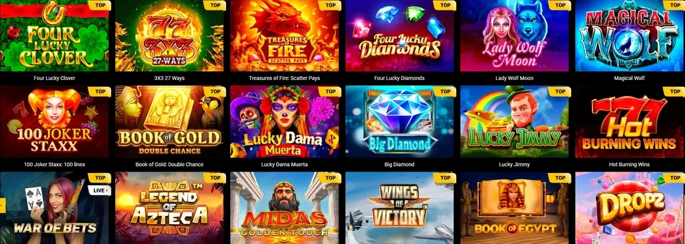 Spinamba Casino spel och spelautomater