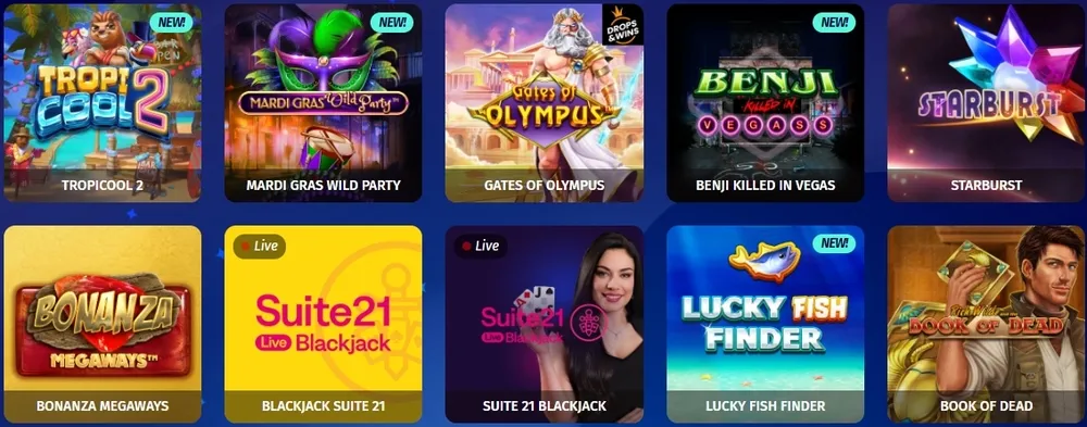 Gemler Casino spel och slots