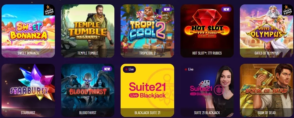 Goldroll Casino spel och slots