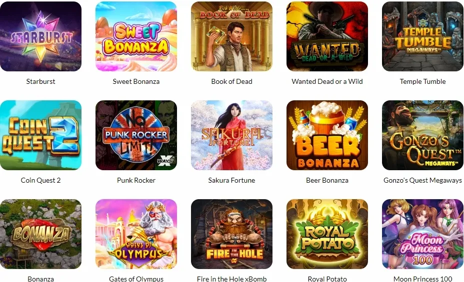 Manga Casino spel och slots